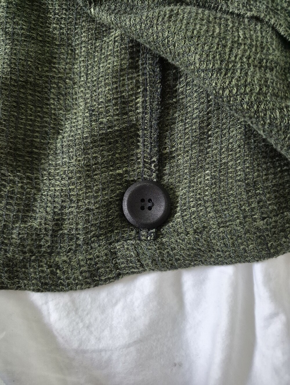 Flax By Jeanne Engelhart Vintage Linen Forest Green Maxi Skirt** L Earthy Boho - Picture 9 of 13